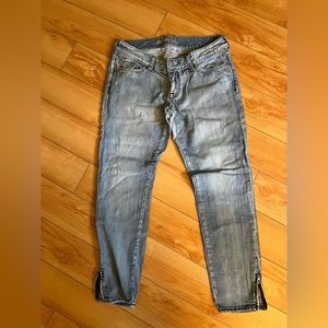 Express light blue jeans